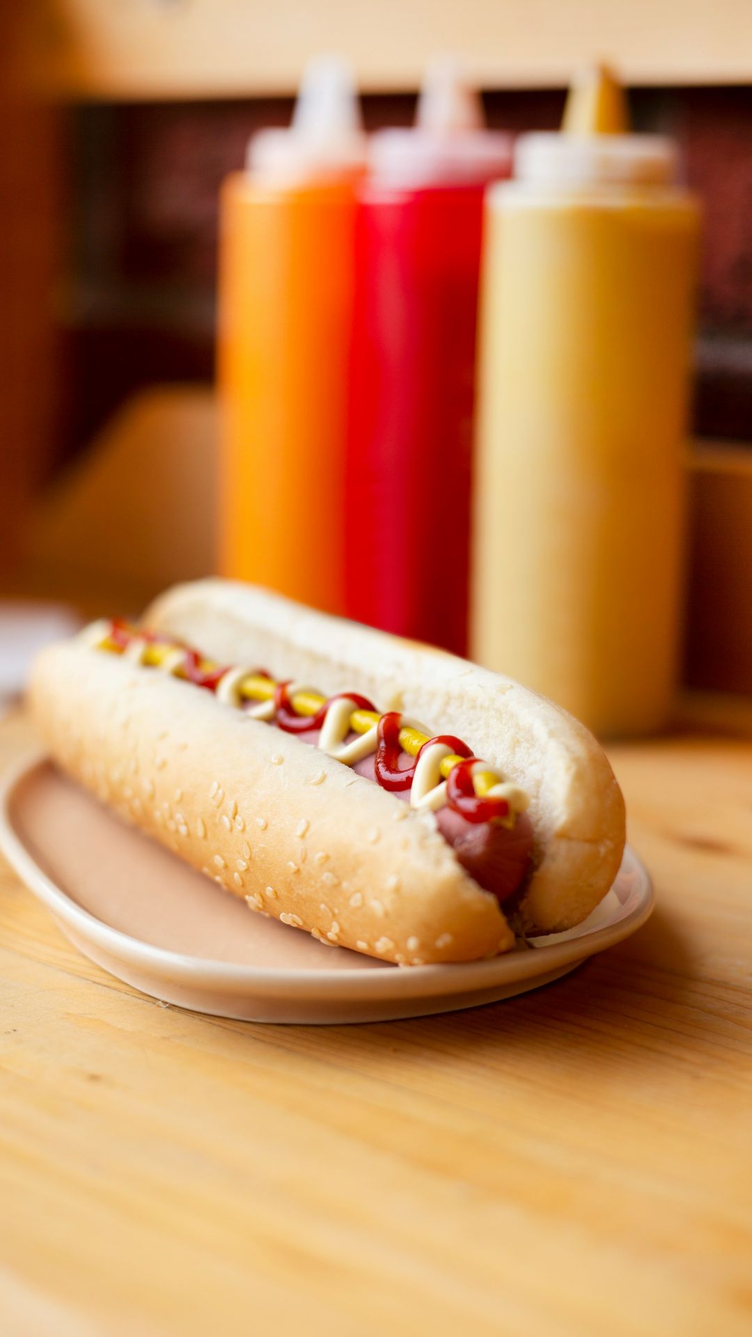 hotdog sandwich on white plate